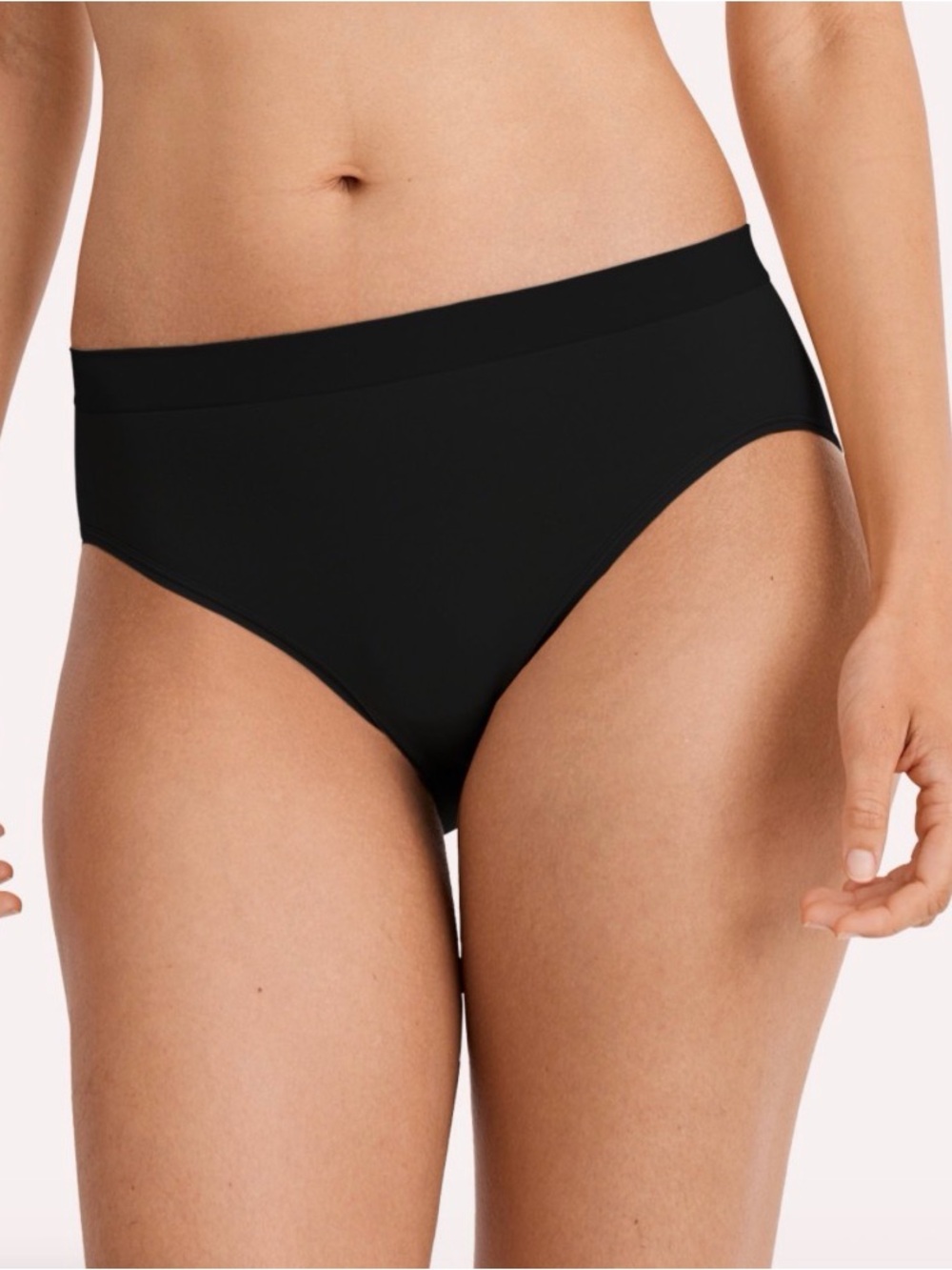 NWT Jockey Black Women's Seamless Underwear hi cut size 7